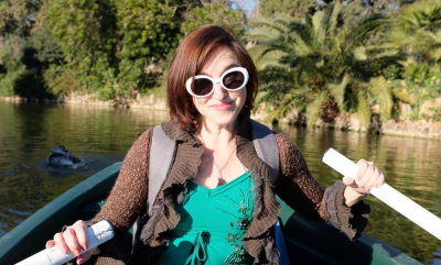 Now Heather rows the boat!