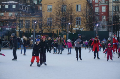 Ice skating