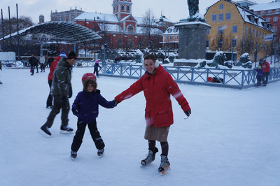 ice skating
