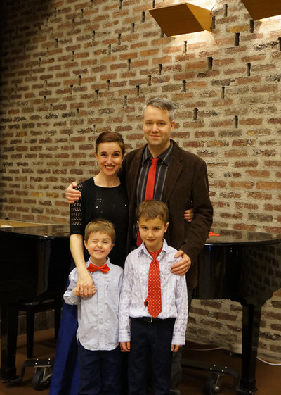 Heather, Måns, Max and Leo