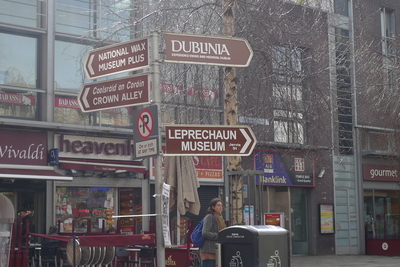 Leprechaun museum sign