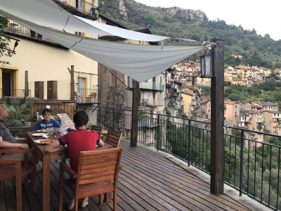 dinner on the terrace