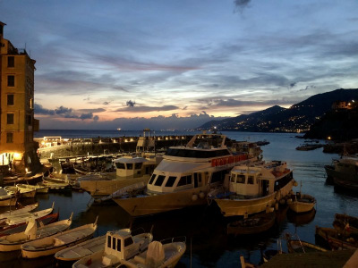 Sunset view from our terrace