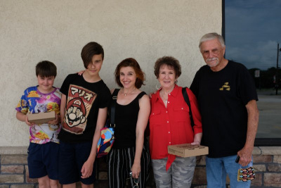 with Aunt Darlyne and Uncle Len